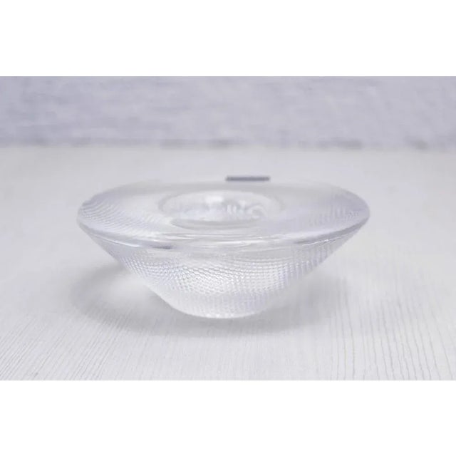 Original candlestick published by the Danish manufacturer Kosta Boda. A beautiful design for this photophore candlestick...