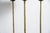 French White Marble Top and Brass Gallery Top End Table, Brass Legs For Sale - Image 9 of 10