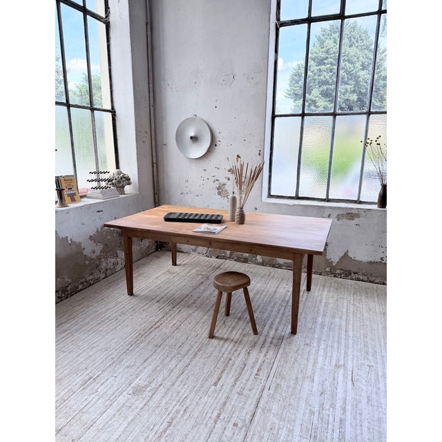 Pitch Pine Farmhouse Table, 1950s For Sale - Image 3 of 18