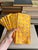 Pop Art Vintage 1980s Yellow Geometric Cotton Napkins, Set of 12 For Sale - Image 3 of 7