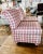 Vintage 1992 Pair of red, white and green Christmas plaid slipper side chairs. Made by Ashley Manor in North Carolina....