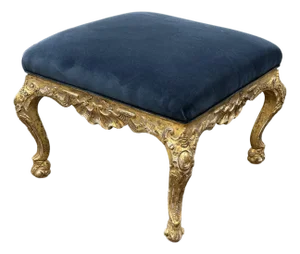 Louis XV Style Giltwood Footstool/Ottoman