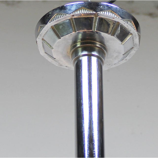 Art Deco Chandelier by Jean Gauthier for EJG, 1930s, in Very Good conditions. Designed 1920 to 1949 This piece has an...