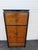 Century Chinoiserie Chin Hua Hollywood Regency Burlwood Tall Armoire 6617 For Sale - Image 9 of 18