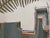 Contemporary “Cabin Fern" Green Abstract Art in Antique Frame, Transitional Living Room Art by JTS For Sale - Image 3 of 11