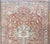 Persian Heriz With Geometric Medallion in Soft Red, Gray Blue With Soft Greens 7'6 X 10'8 For Sale - Image 4 of 13