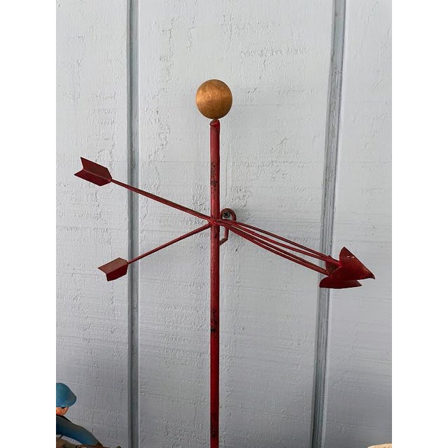 Vintage Boho Curtis Jere Painted Metal Weather Vane For Sale In Washington DC - Image 6 of 7