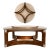 Brazilian Modern Round Coffee Table in Bent Rosewood and Glass by Novo Rumo, Brazil, 1960s For Sale