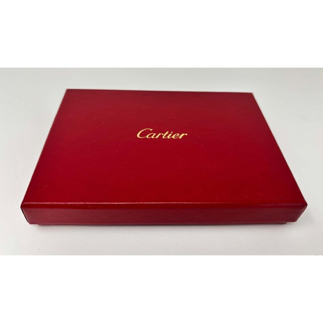 Chinoiserie Cartier Red Chinese Dragons Card and Envelope Set in Luxury Box Desk Stationery For Sale - Image 3 of 9