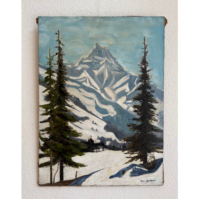 Joseph Gautschi of Austrian origin, born in 1900 in Sierning in Austria, and died in 1977 in Sion, was a painter, glass...