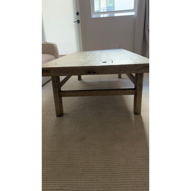 Vintage Solid Poplar Coffee Table For Sale - Image 9 of 12