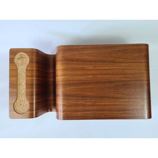 Overlap Tray Side Table in Walnut by Eric Pfeiffer, 2000s For Sale - Image 3 of 15