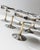 Metal Vintage Champagne Bowls in Stainless Steel with Golden Stem, Italy, 1970s, Set of 6 For Sale - Image 7 of 11