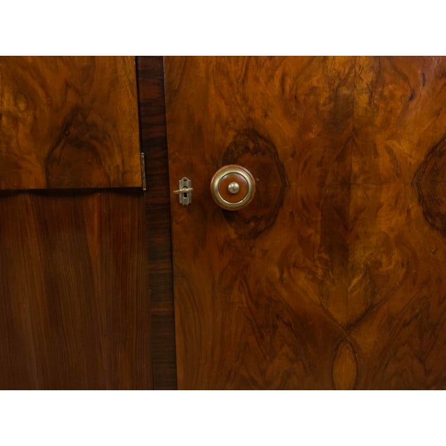 Mobile Sideboard in Burl Wood, 1940s For Sale - Image 6 of 9