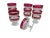Vintage Indiana Glass Kings Crown Cranberry Champagne Sherbet Glasses- A Set of 12 For Sale In New York - Image 6 of 11