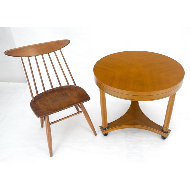 Charak Neoclassical Biedermeier Style c1940s Center Lamp Table Stand Gueridon For Sale - Image 6 of 12