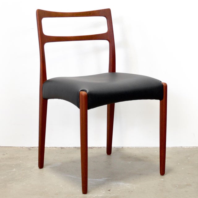 Wood Danish Teak Dining Chairs, in the Style of Johannes Andersen For Sale - Image 7 of 13