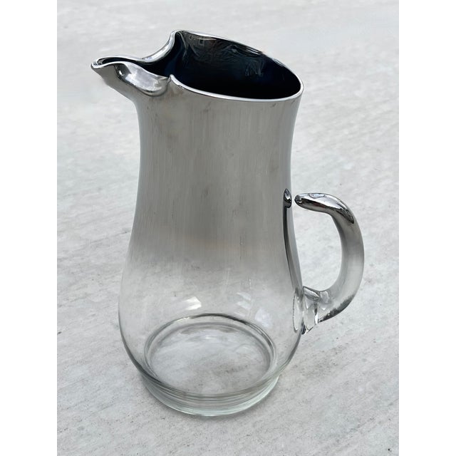 1960s 1960s Mid-Century Modern Dorothy Thorpe Silver Fade Pitcher & Highball Glasses - Set of 9 For Sale - Image 5 of 7