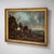 After August Querfurt, Hunting Party, 1800s, Oil on Canvas For Sale - Image 4 of 12
