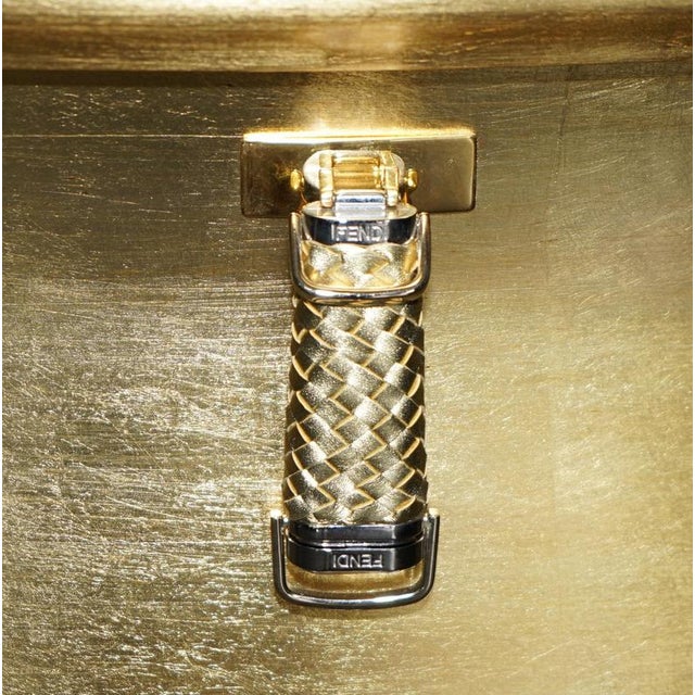 24ct Gold Leaf Canova Bombe Chest of Drawers by Fendi Casa For Sale - Image 6 of 18