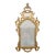 Large Venetian mirror in Louis XV style in carved and gilded wood, from the early 1900s; scroll decorations, leaf and...