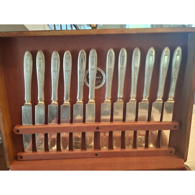 1920s 1920s 74 Piece Set of Silver-Plated "Grosvenor" Pattern by Community Plate For Sale - Image 5 of 16