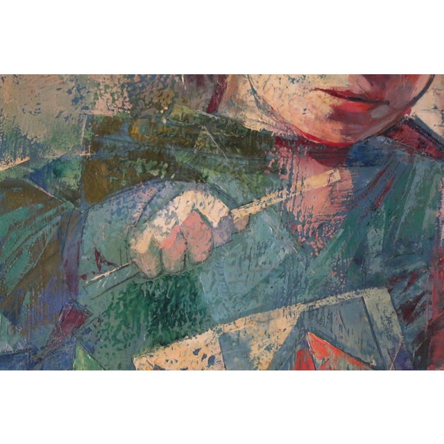 Gerda B. With (Germany, 1910–2002) “Little Drummers” Painting, 1957 For Sale In Los Angeles - Image 6 of 18