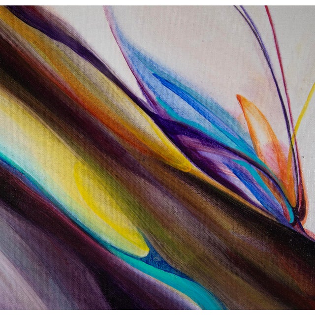 Abstract Deborah Bigelesien - Flight - Oil on Canvas - American - 24" H X 30" W For Sale - Image 3 of 6