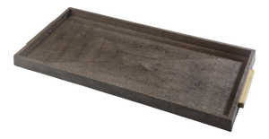 Regina Andrew Rectangle Shagreen Boutique Tray in Vintage Brown Snake