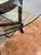 Crate & Barrel Halo Glass + Wood Dining Table For Sale - Image 10 of 12