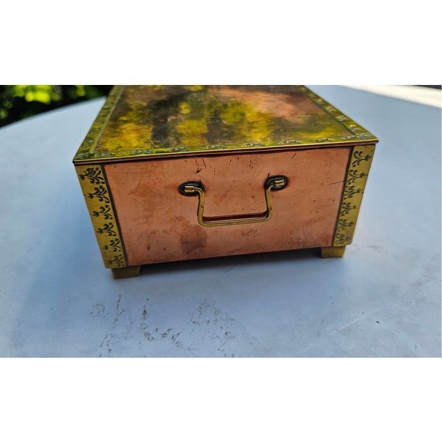 Pre-War Heraldic Box in Copper, 1890s For Sale - Image 4 of 9