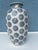 Modern Pair of Tall Vases With Blue Floral Medalions-2 For Sale - Image 3 of 6