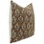 Art Deco Handblock Printed Floral Designer Cushion Cover 24x24 - Neelgagan For Sale - Image 3 of 4