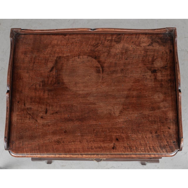 Brown French Country Louis XV Side Table or Nightstand For Sale - Image 8 of 8