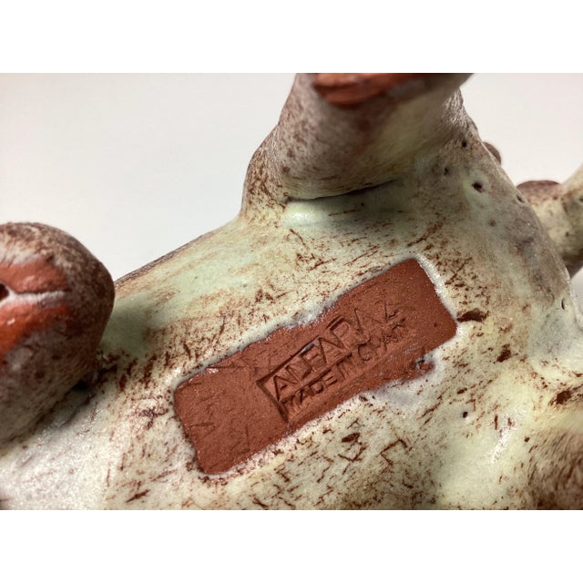 Mid Century Alfaraz Pottery Modernist Dog Sculpture, Spain, 1960 For Sale In New York - Image 6 of 7
