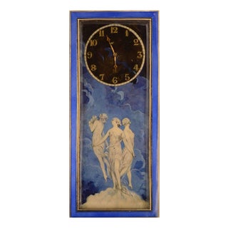20th Century Silver Clock, Art Nouveau For Sale