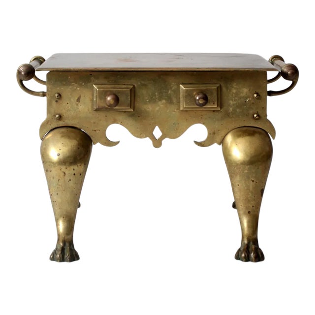 Antique Brass Footman For Sale