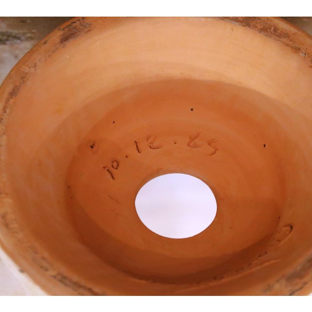 French Handmade Terracotta Anduze Bowl Urn Planter by La Madeleine For Sale - Image 14 of 14