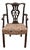 Victorian Chippendale Revival Mahogany Armchair, 1890 For Sale