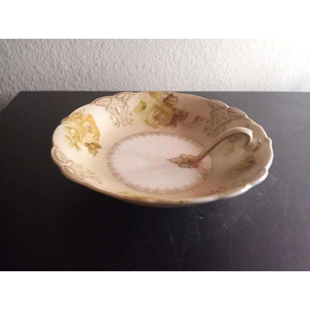 Ceramic Vintage 1950s Clarion Pattern Porcelain Nappy Dish For Sale - Image 7 of 8