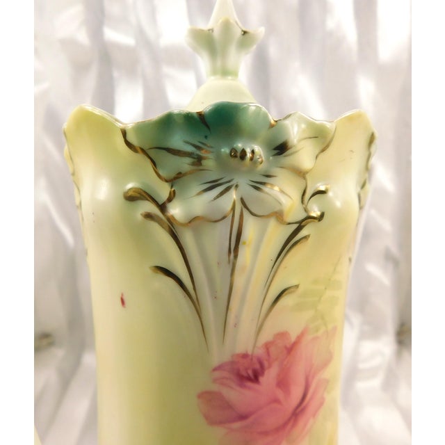 1900 Chocolate Pot With Flower Shaped Trim For Sale - Image 4 of 9