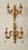 Antique Florentine Wall Lamp in Wood and Hand-Carved Gilded in Gold Leaf with Crystal Pendants, Italy, 1950s For Sale - Image 14 of 18