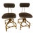 Restoration Hardware 1940’s Style Vintage Toledo Bar Stools- Set of 2 For Sale