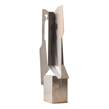 Alessandro Tagliolini, Abstract Sculpture, 1973, Stainless Steel For Sale