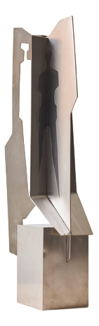 Alessandro Tagliolini, Abstract Sculpture, 1973, Stainless Steel