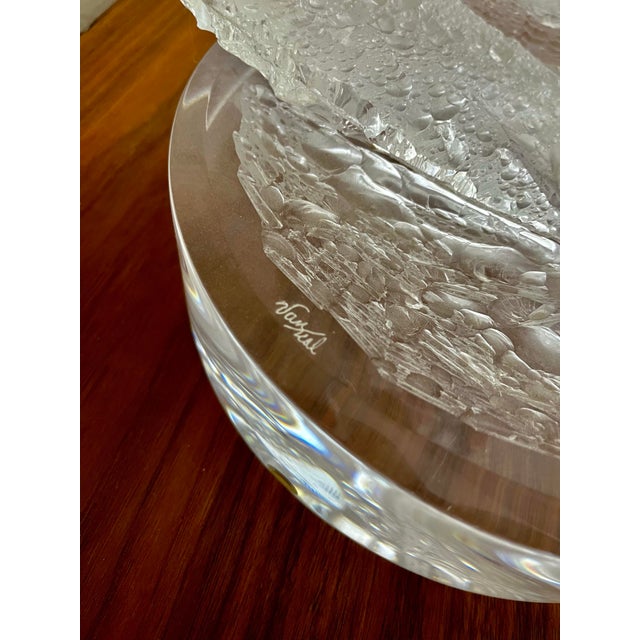 Abstract Textured + Beveled Lucite Orb Sculpture | by Van Teal For Sale - Image 9 of 12