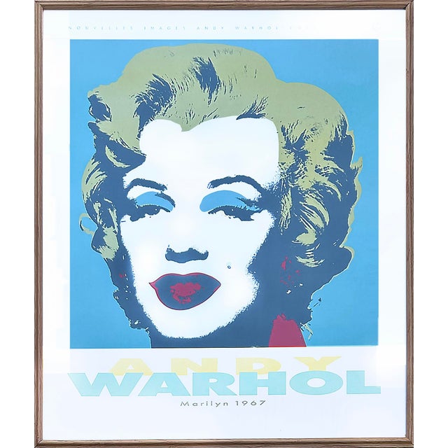 Andy Warhol Pop-Art Framed Poster of Marilyn Monroe