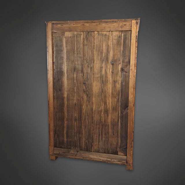 Biedermeier Vertico Half-Cabinet with Half-Columns in Walnut, Germany, 1820s For Sale - Image 6 of 14