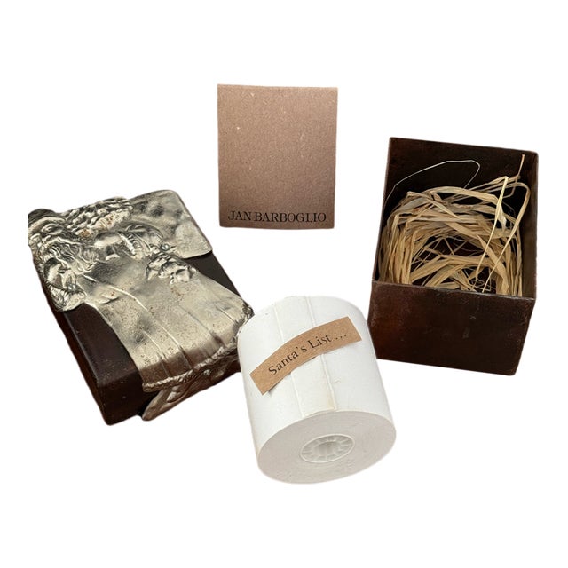 Jan Barboglio Collectible St. Nicholas Santa Claus Box For Sale