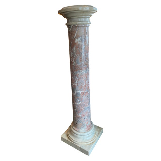Stone Marble Pedestal For Sale - Image 7 of 7